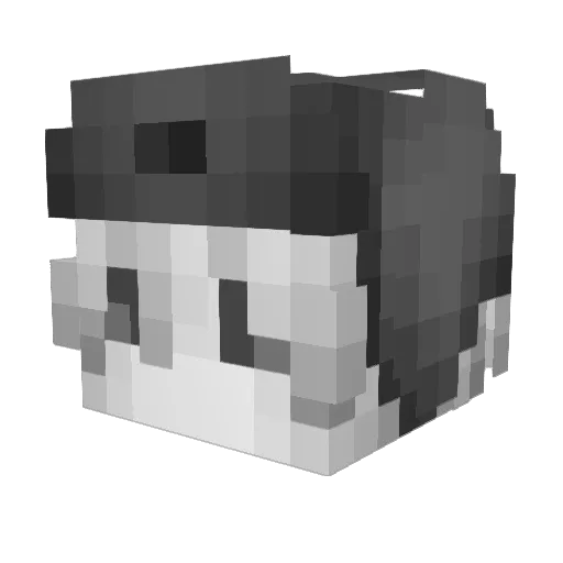 WoaKia Minecraft avatar head, 3D render