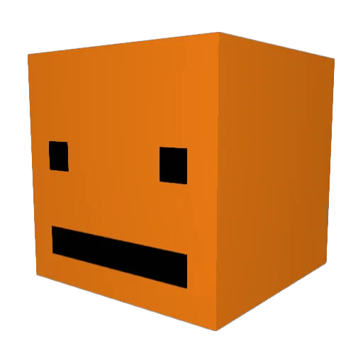 Woady Minecraft avatar head, 3D render