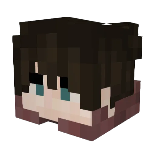 Woafy_ Minecraft avatar head, 3D render