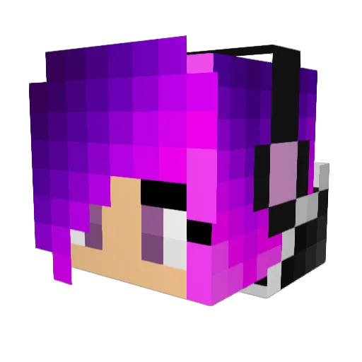WoahItsAzilo Minecraft avatar head, 3D render