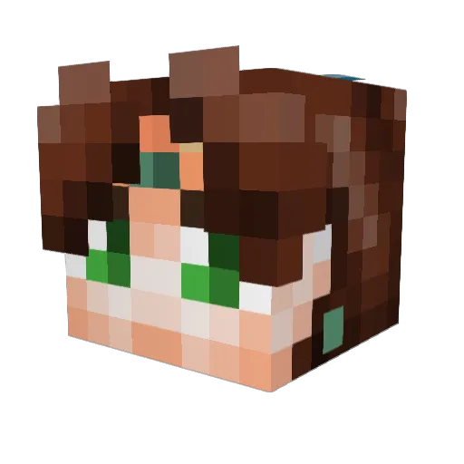 Woah_Ab Minecraft avatar head, 3D render