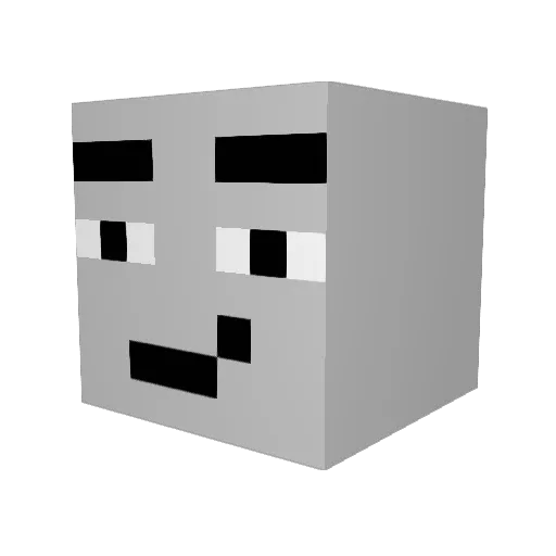 Woahg_ Minecraft avatar head, 3D render