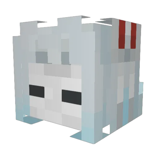 Woamper Minecraft avatar head, 3D render
