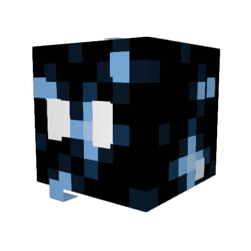 Woarca Minecraft avatar head, 3D render