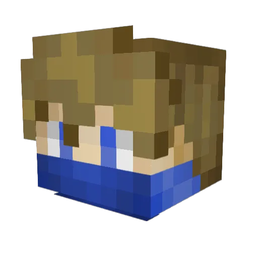 Minecraft-Avatar von WobblesMC: Kopf als 3D-Render
