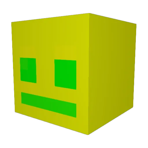 Wobbly093 Minecraft avatar head, 3D render