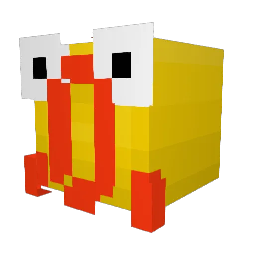 WobblyBobbly1 Minecraft avatar head, 3D render