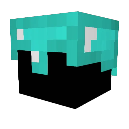 Wobblygong Minecraft avatar head, 3D render