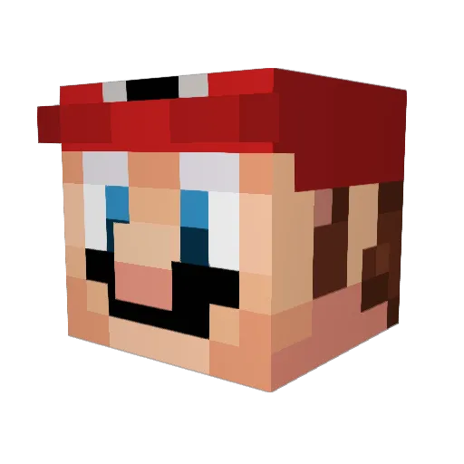 Wobbulz Minecraft avatar head, 3D render