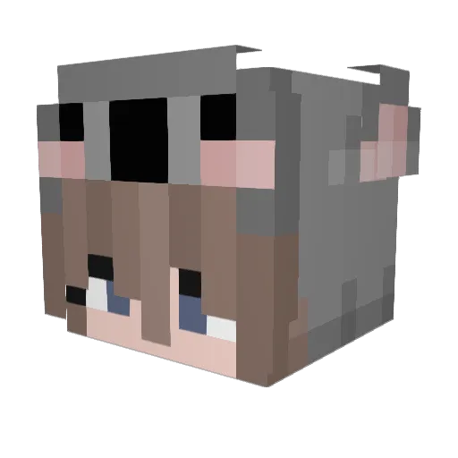 WobkenGmbH Minecraft avatar head, 3D render