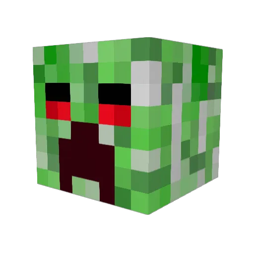 WockyEgg Minecraft avatar head, 3D render