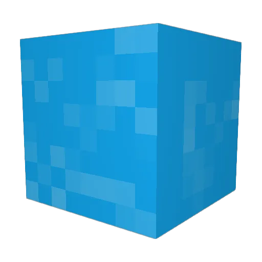 WodaZlodowca Minecraft avatar head, 3D render