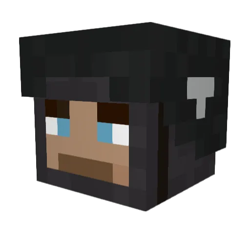 Wodan88 Minecraft avatar head, 3D render