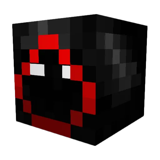 Wodgev Minecraft avatar head, 3D render