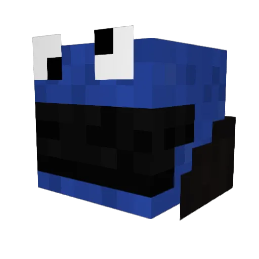 WodkaMenn Minecraft avatar head, 3D render