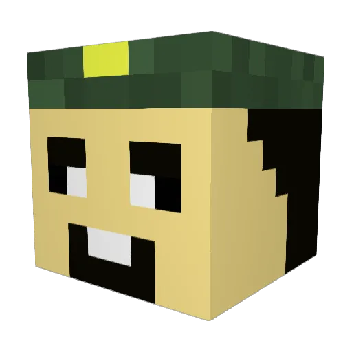 WodkaWalrossGER Minecraft avatar head, 3D render