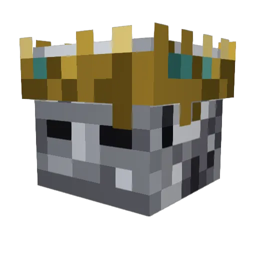 Wodskeren Minecraft avatar head, 3D render