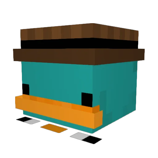 Woesloe Minecraft avatar head, 3D render