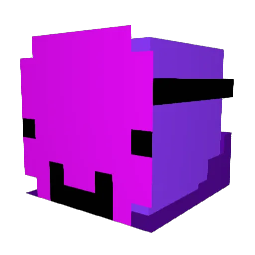 Woffen3 Minecraft avatar head, 3D render