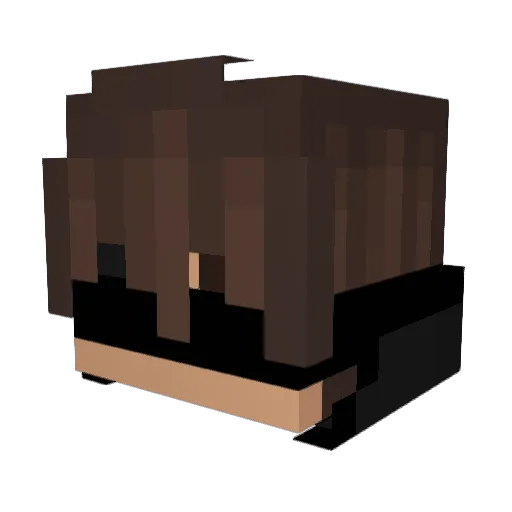 WoflsBH Minecraft avatar head, 3D render