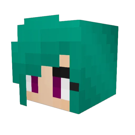 Wogglebee Minecraft avatar head, 3D render