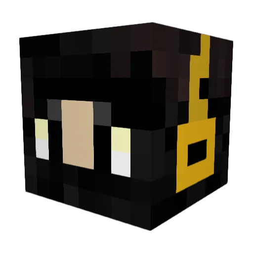 Wohswoo Minecraft avatar head, 3D render