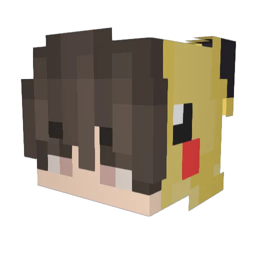 WojBody2115 Minecraft avatar head, 3D render