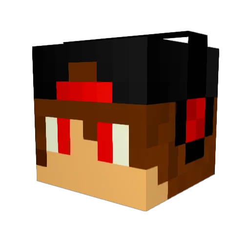 Woj_2000 Minecraft avatar head, 3D render