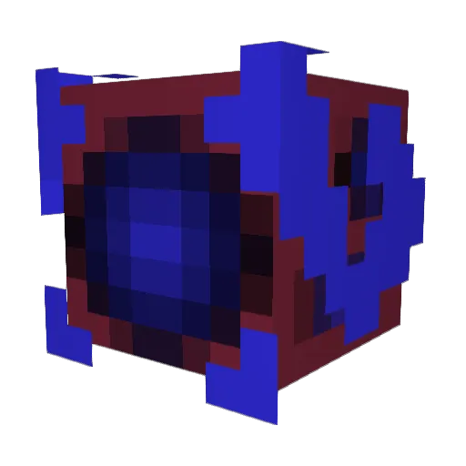 Wojiraa Minecraft avatar head, 3D render