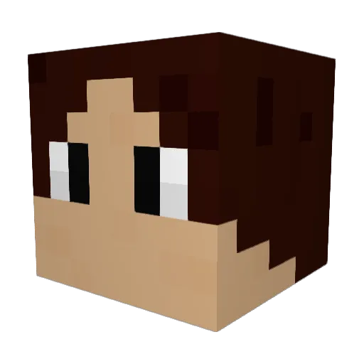 Wojlo Minecraft avatar head, 3D render