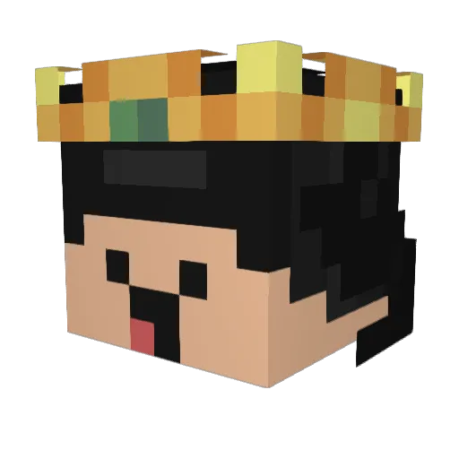 Wojtas2004 Minecraft avatar head, 3D render