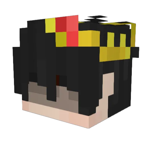 Wojtas2304 Minecraft avatar head, 3D render