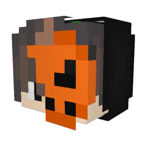 Wojtek Minecraft avatar head, 3D render