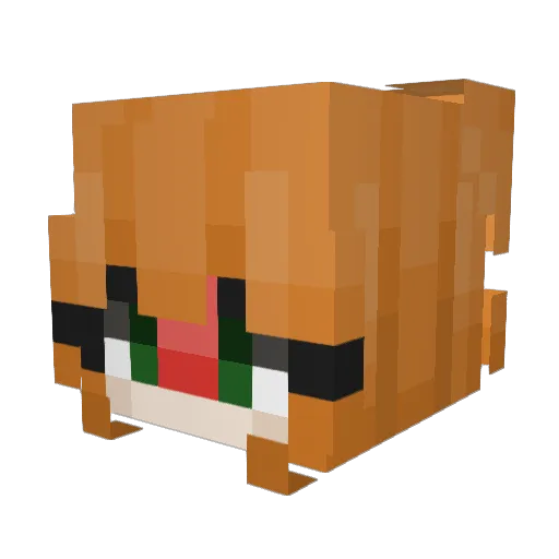 WojtekGlo Minecraft avatar head, 3D render