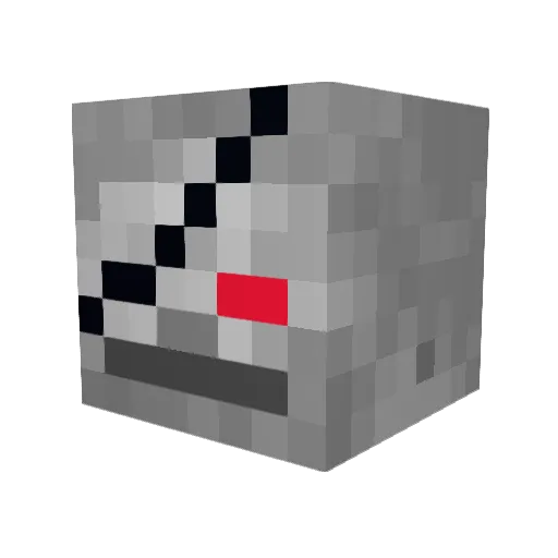 Wojtek_M Minecraft avatar head, 3D render