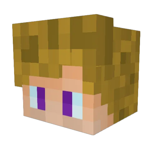 Wojtix3080 Minecraft avatar head, 3D render