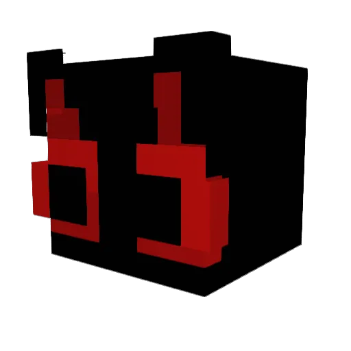 Wokasaurus Minecraft avatar head, 3D render