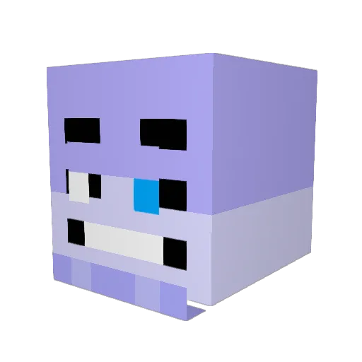 WokeKingMac87 Minecraft avatar head, 3D render