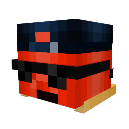 Wokkathon Minecraft avatar head, 3D render