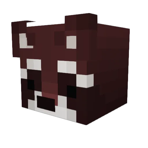 Wokkeltjuh Minecraft avatar head, 3D render