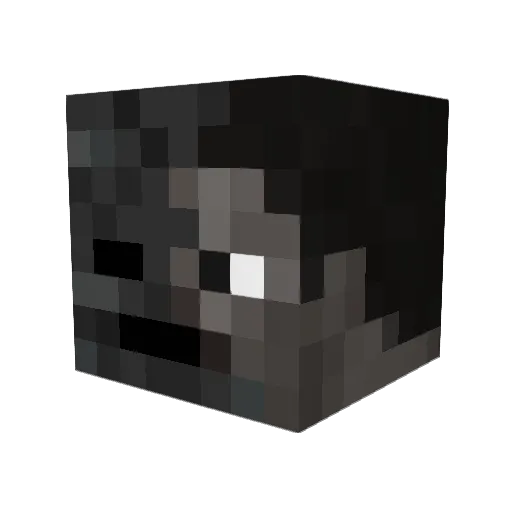 Wokler Minecraft avatar head, 3D render