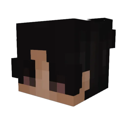 Woksi7 Minecraft avatar head, 3D render