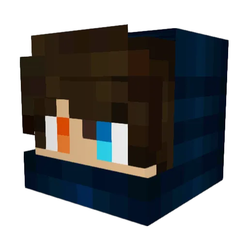 WolFox_HUN_ Minecraft avatar head, 3D render