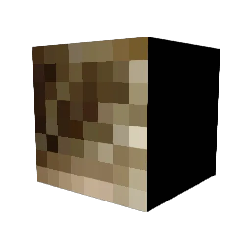 WolMack Minecraft avatar head, 3D render