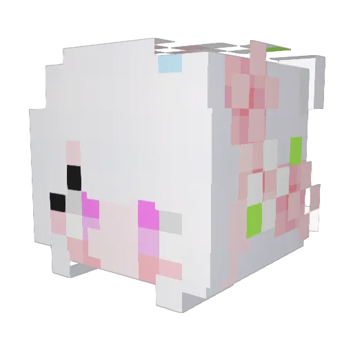 Wol_ae Minecraft avatar head, 3D render