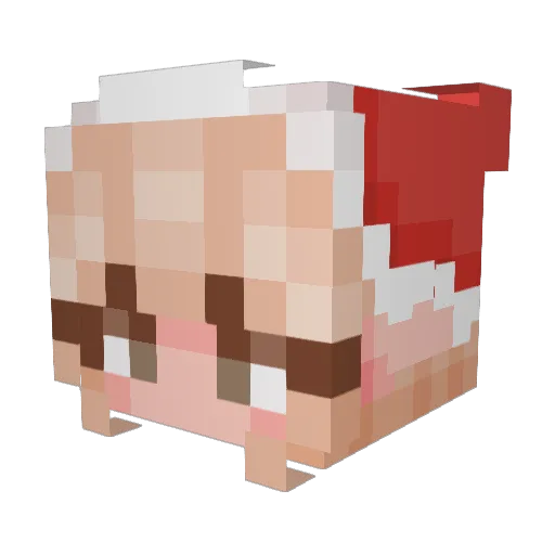 Wolah606 Minecraft avatar head, 3D render