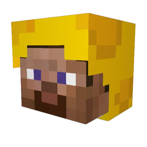 Wolawicz2 Minecraft avatar head, 3D render
