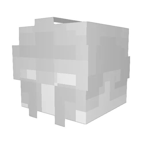 Wolchii_ Minecraft avatar head, 3D render