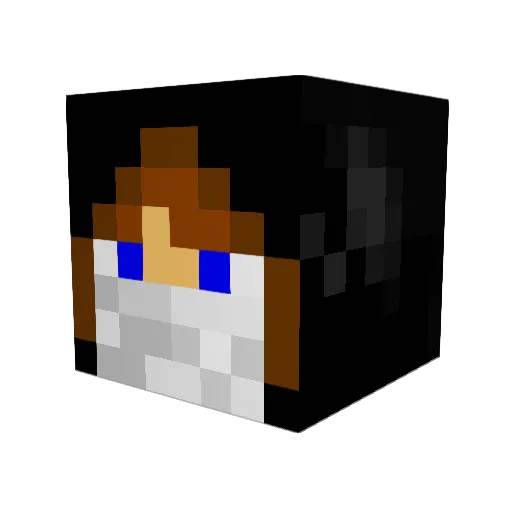 Woldek Minecraft avatar head, 3D render