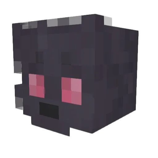 Wolf0ig Minecraft avatar head, 3D render